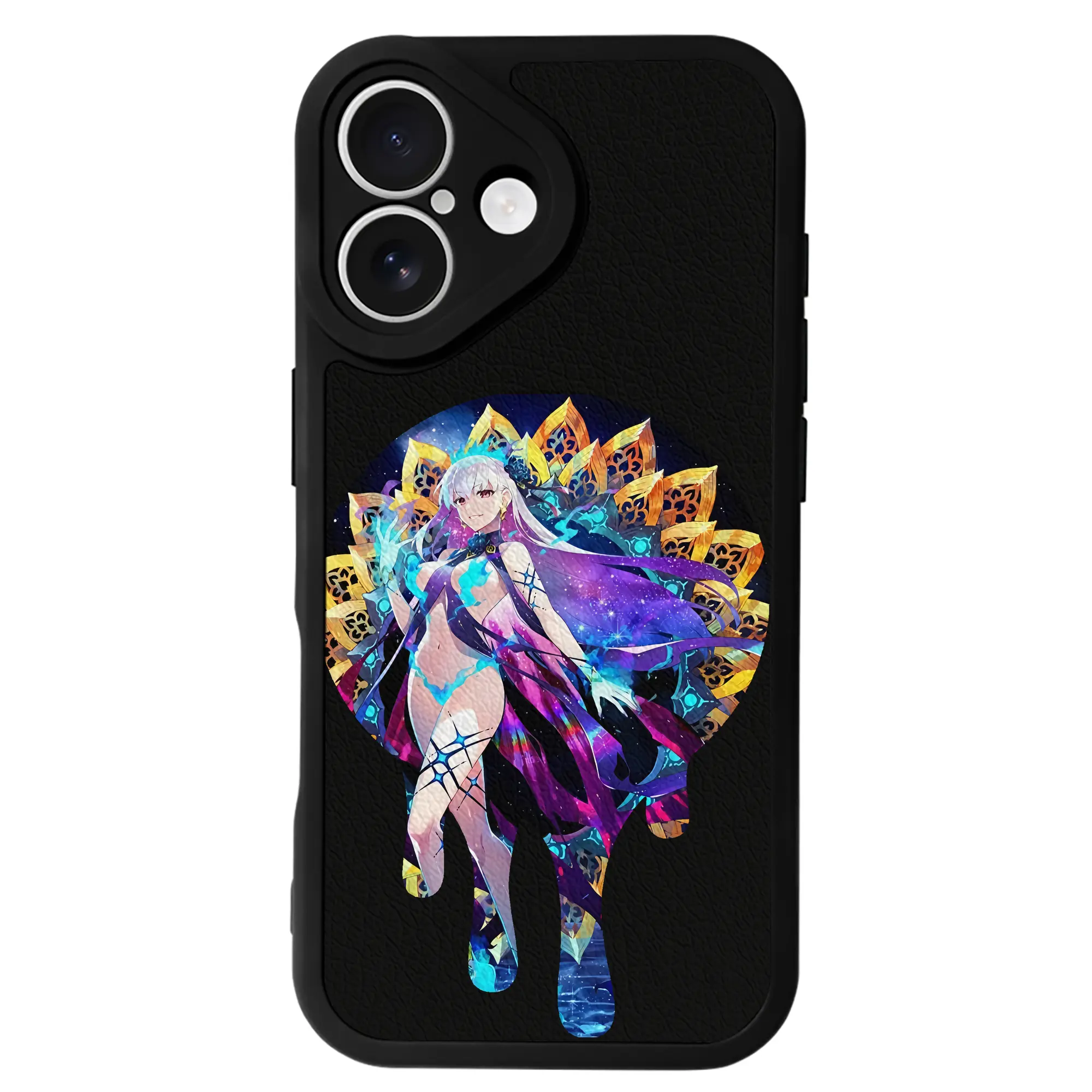 FGO グッズ,カーマ - IPhone 16シリーズ対応 ・ シリコンスマホケース ・ レザー調 ・ 高精度フィット ・ 耐衝撃 ・ ワイヤレス充電対応 ・ 精密カット